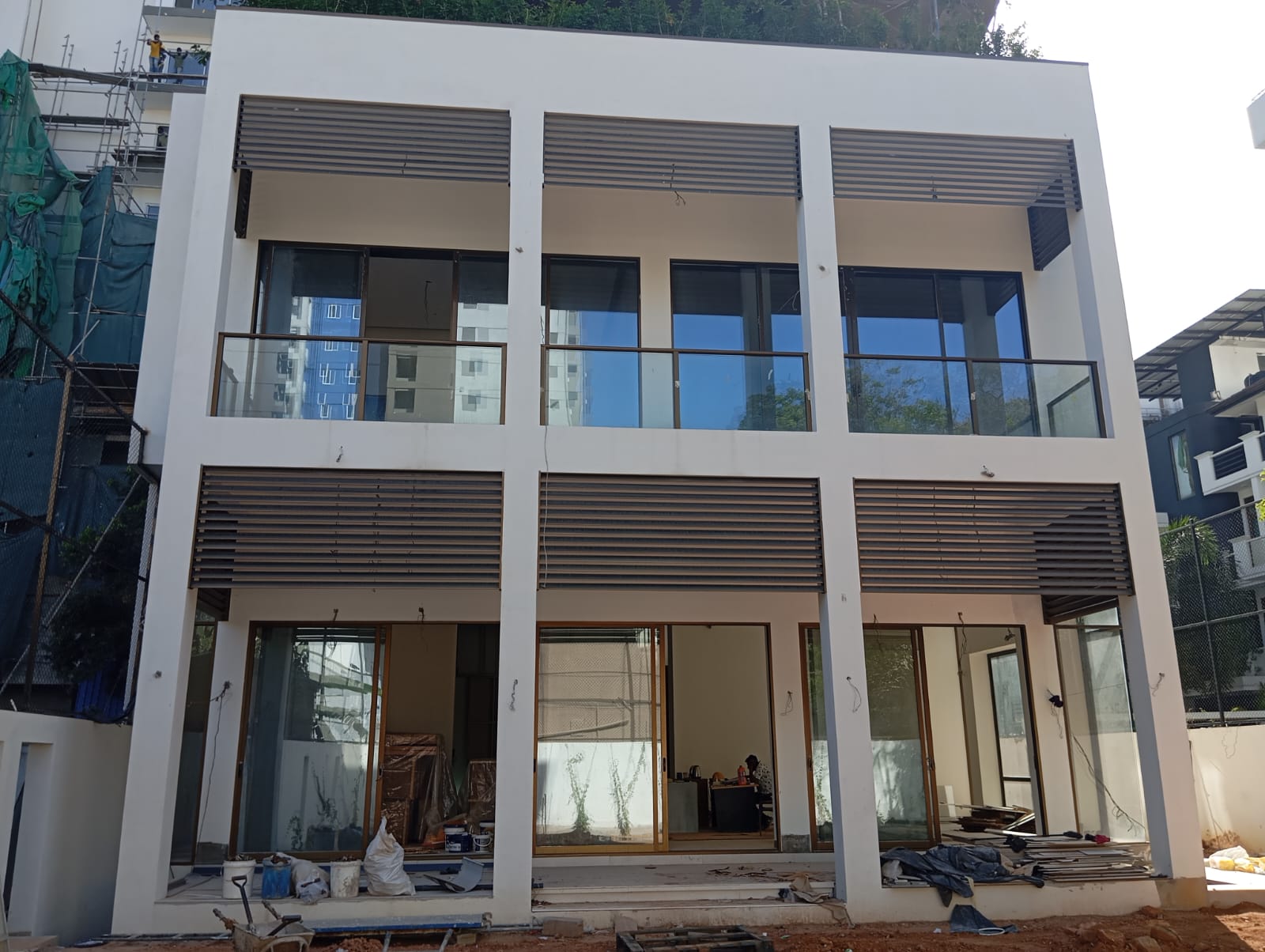 Bambalapitiya Residence - Near-Completed Front Facade